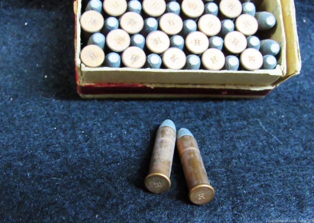 Winchester .22 W.R.F.  Early Red Box   Full  Nice  ammo-img-9