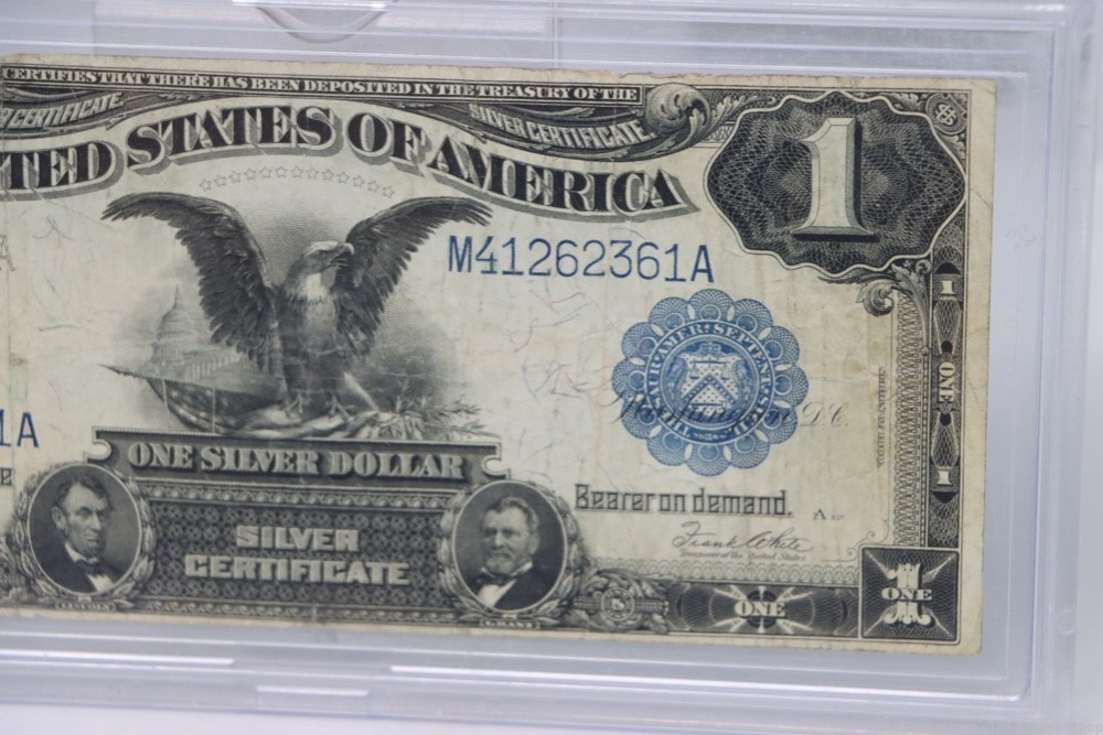 1899 Series BLACK EAGLE Silver Certificate $1 United States One Dollar US -img-3