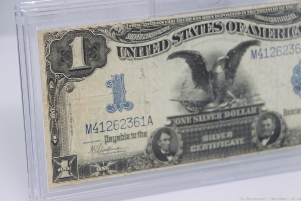 1899 Series BLACK EAGLE Silver Certificate $1 United States One Dollar US -img-2