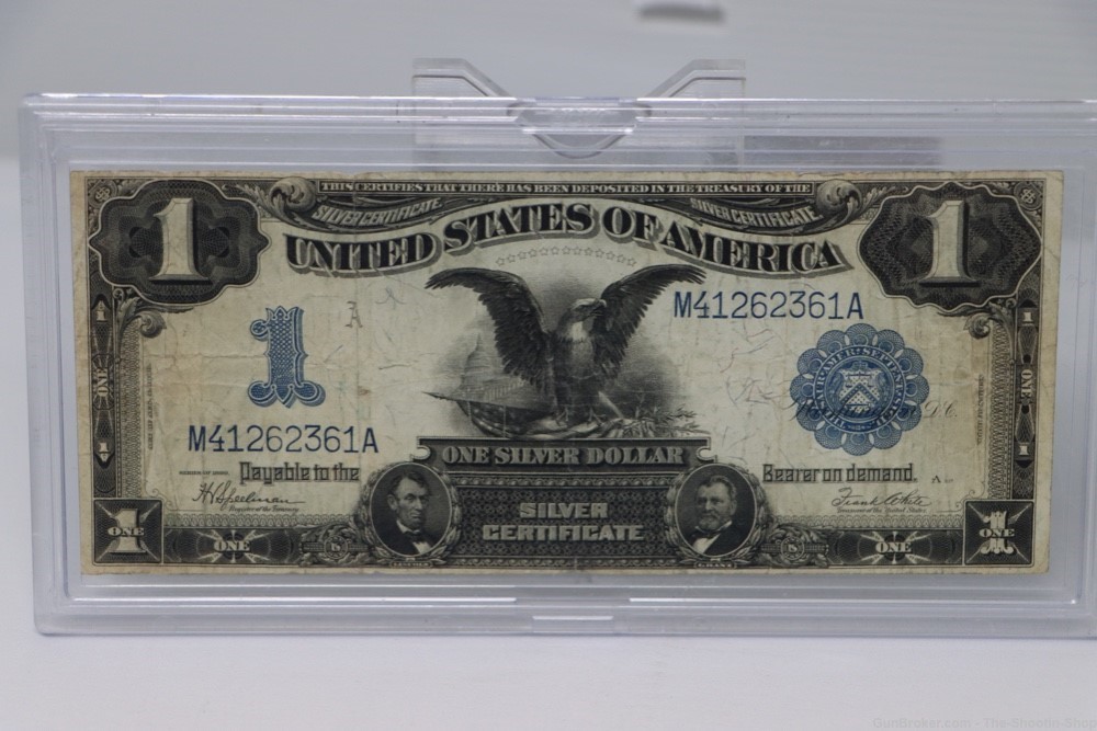 1899 Series BLACK EAGLE Silver Certificate $1 United States One Dollar US -img-0