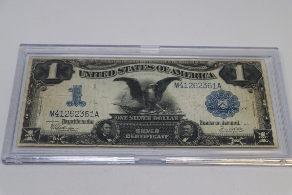 1899 Series BLACK EAGLE Silver Certificate $1 United States One Dollar US -img-10