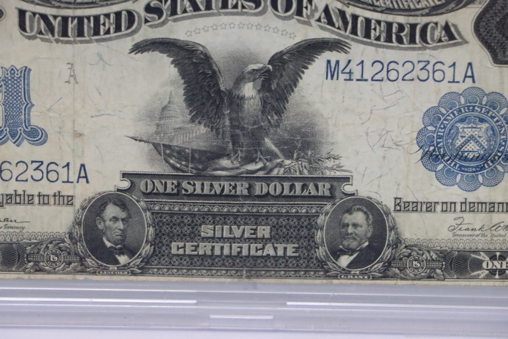 1899 Series BLACK EAGLE Silver Certificate $1 United States One Dollar US -img-1