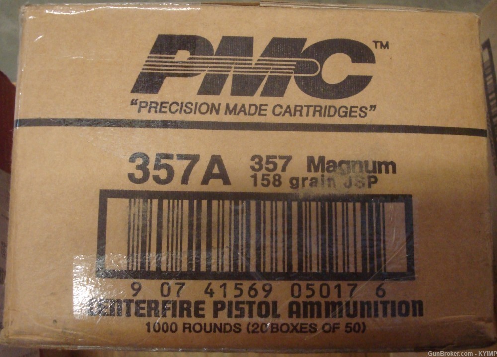 200 PMC .357 Magnum 158 gr JSP NEW Brass ammunition 357A-img-4