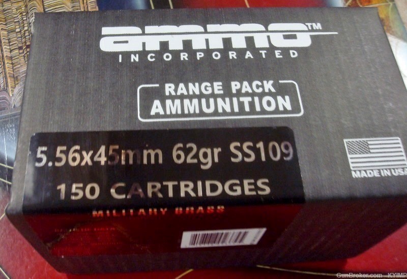 600 AMMO INC 5.56 FMJ 62 gr Military Grade SS109 Factory NEW M855-img-3