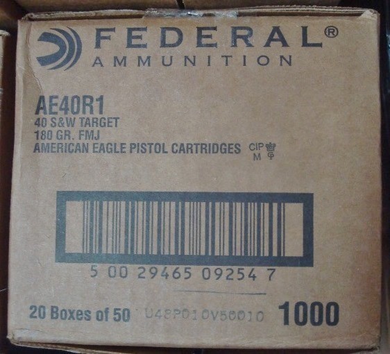 200 Federal .40 s&w 180 gr FMJ brass new ammo AE40R1-img-4