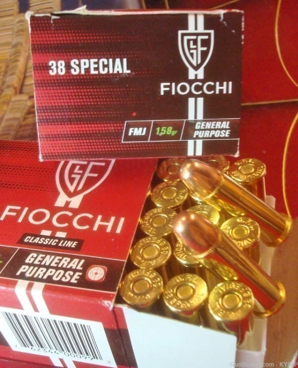 200 FIOCCHI 38 Special FMJ 158 grain Factory NEW ammunition-img-0