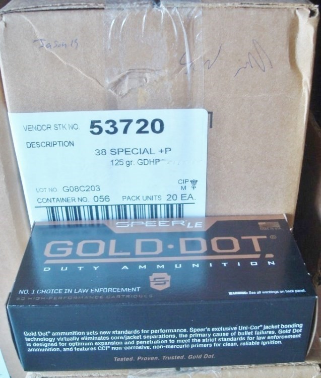 200 SPEER 38 Special +P GOLD DOT Hollow Point 125 gr NEW GDHP 53720-img-3