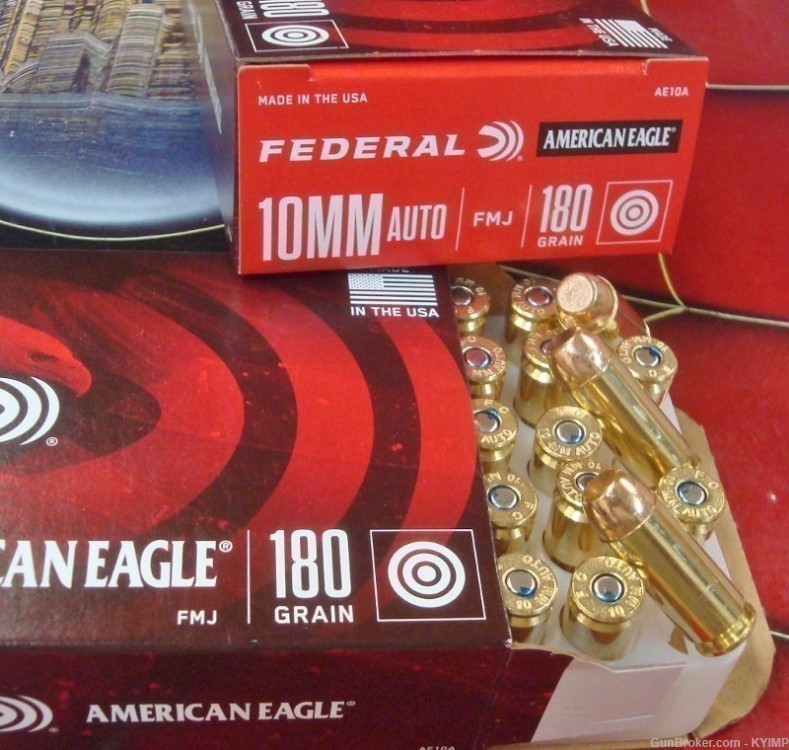 100 Federal American Eagle 10mm FMJ 180 gr AE10A NEW ammo-img-1