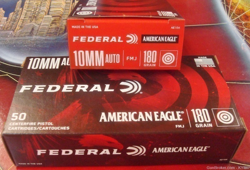 100 Federal American Eagle 10mm FMJ 180 gr AE10A NEW ammo-img-3