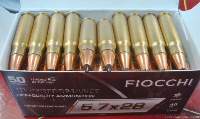 200 FIOCCHI 5.7x28 HYPERPERFORMANCE 40 gr New HP 5.7 Ammunition-img-1