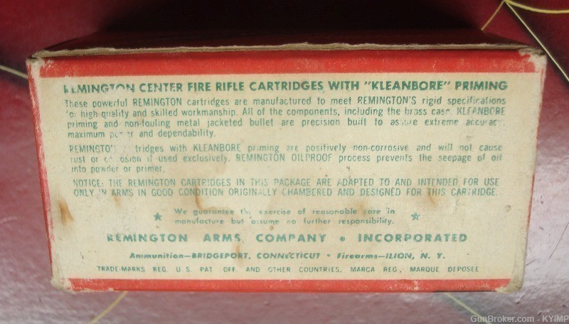 50 Vintage Remington 30 Carbine KLEANBORE cartridges box & ammo 1030-img-5