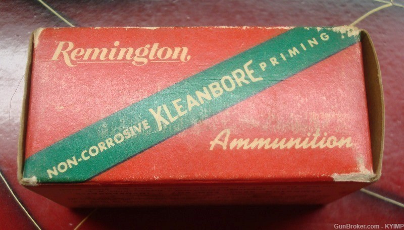 50 Vintage Remington 30 Carbine KLEANBORE cartridges box & ammo 1030-img-3