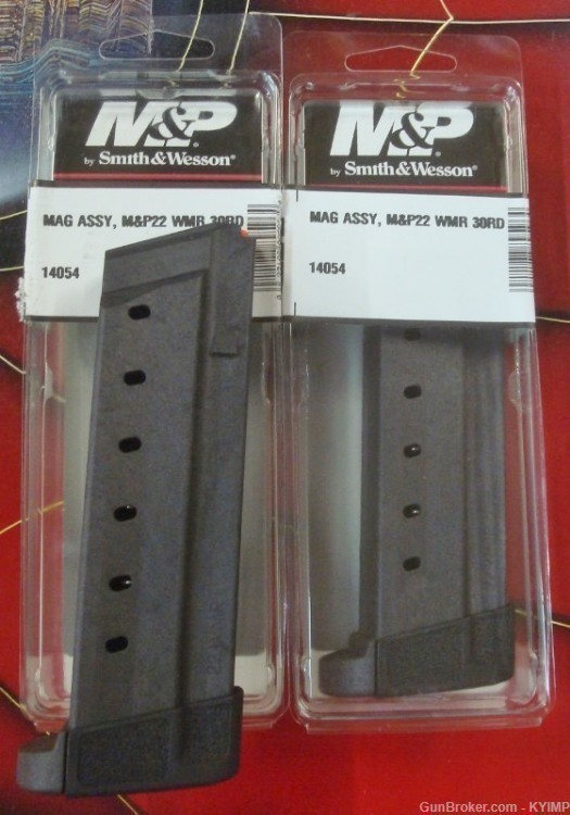 4) Smith & Wesson 14054 NEW S&W M&P 22 Magnum Original 30 round magazine s-img-3