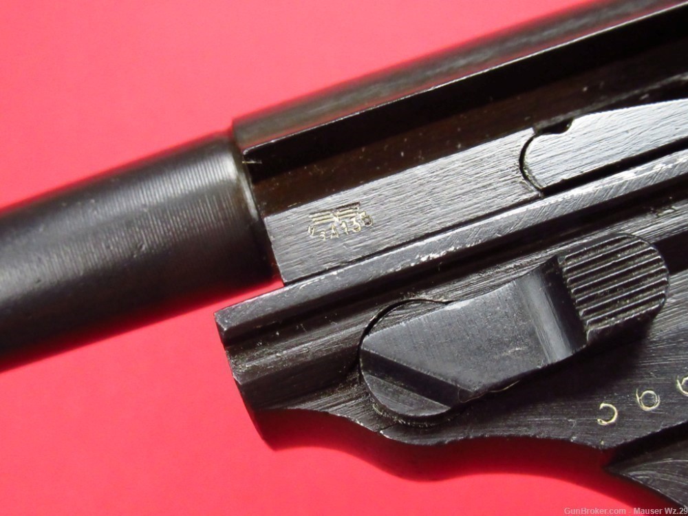 Rare 1944 Mauser Byf44 - FN Slide Pistol WWII German 1944 P38 9mm-img-52