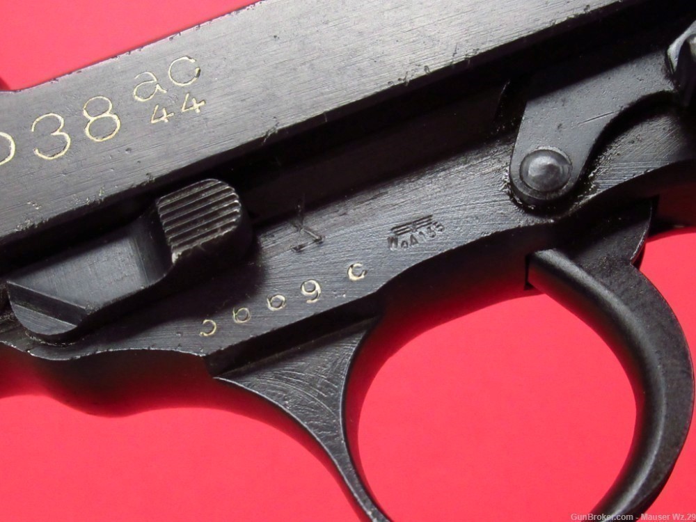Rare 1944 Mauser Byf44 - FN Slide Pistol WWII German 1944 P38 9mm-img-16