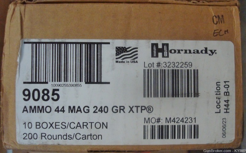 40 HORNADY 44 Magnum 240 grain XTP new Custom JHP ammunition 9085-img-3