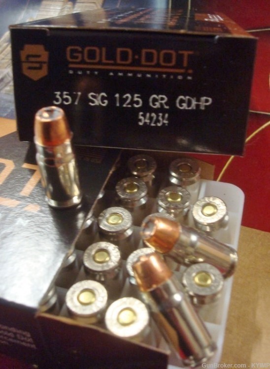 500 Speer Gold Dot 125 grain GDHP 357 SIG new ammunition 54234-img-0
