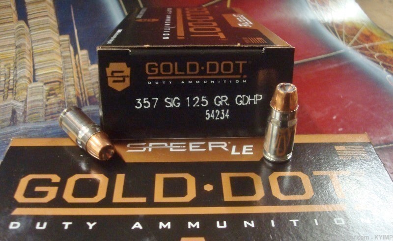500 Speer Gold Dot 125 grain GDHP 357 SIG new ammunition 54234-img-1