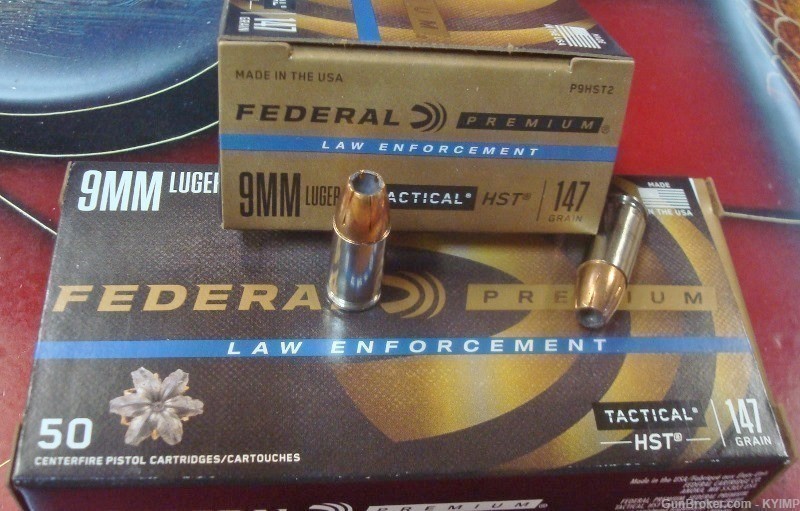 200 Federal 9mm HST 147 gr JHP Tactical LE P9HST2 new ammuniton-img-2