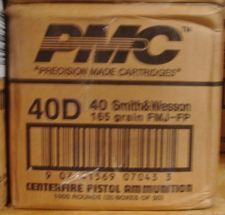 200 PMC .40 s&w FMJ PMC 165 gr NEW ammunition 40D-img-3