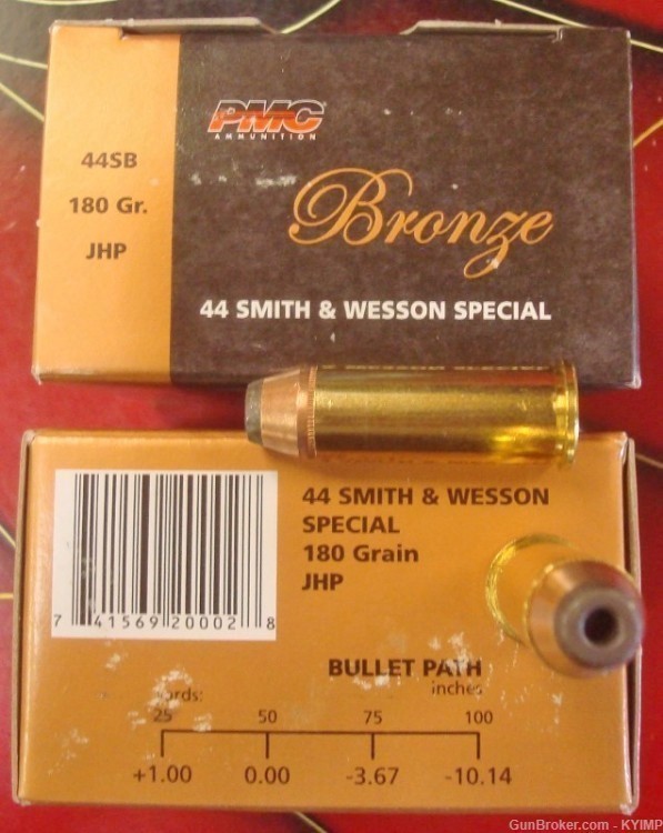 100 PMC .44 Special JHP 180 gr 44 ammo 44SB new ammunition-img-3