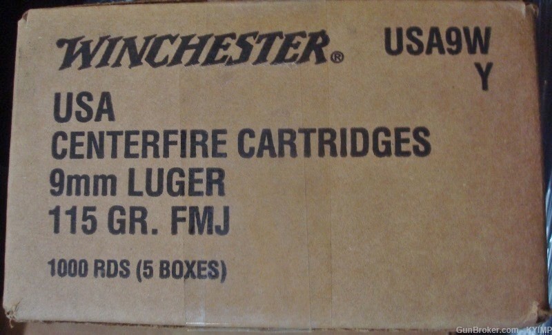 400 Winchester 9mm USA 115 gr FMJ 9 mm NEW Ammo-img-4
