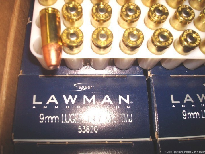 200 SPEER 9mm LAWMEN 147 gr TMJ 53620 NEW Factory ammunition-img-0