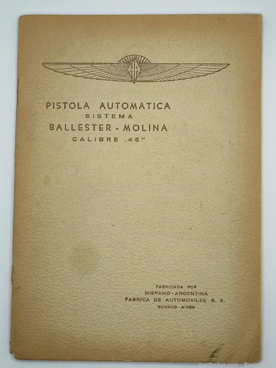 Ballester Molina Original Manual VERY RARE-img-0