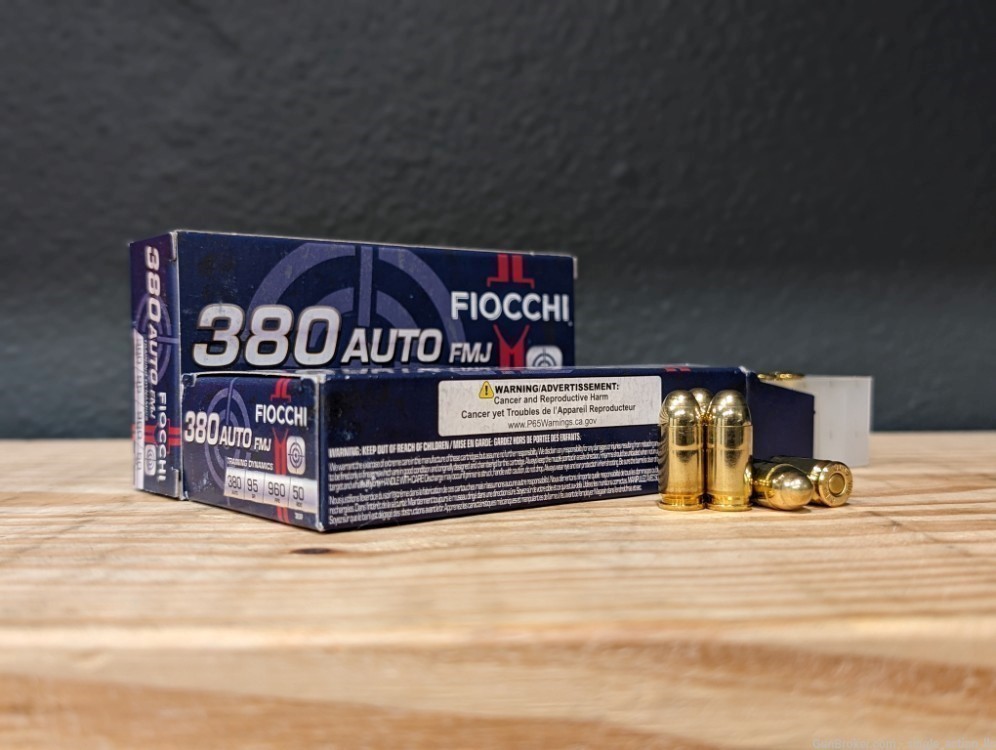 FREE Shipping - Fiocchi Training Dynamics 95gr .380 ACP FMJ - 100 Rounds-img-2