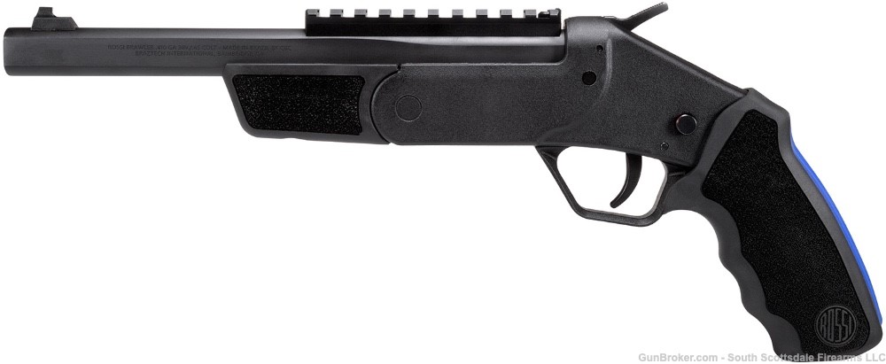 Rossi SSPB9BK Brawler 45 Colt (LC)/410 Gauge 1rd 9", Black, Textured Rubber-img-2