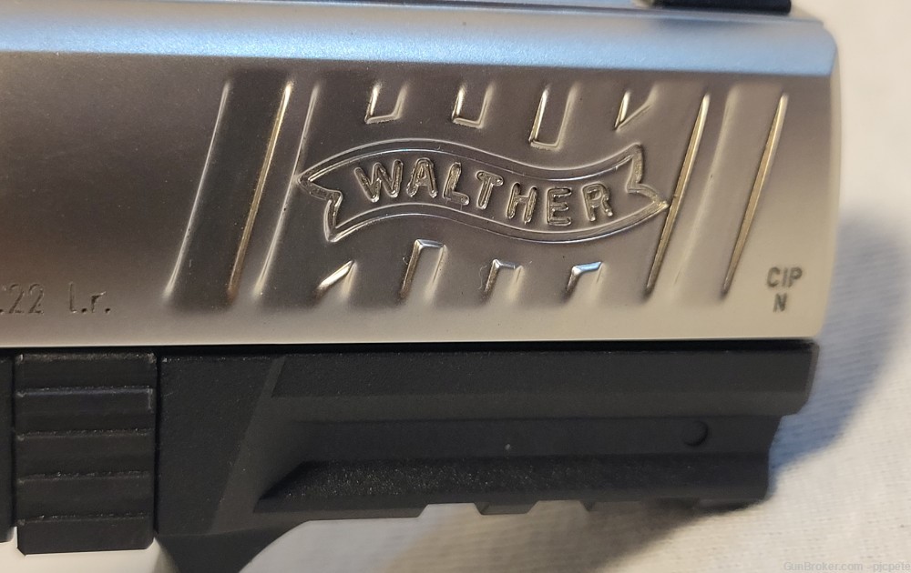 NIB Walther P22 CA, 22LR, 10 rd capacity, 3.4" Barrel, DA/SA, Nickel Finish-img-2