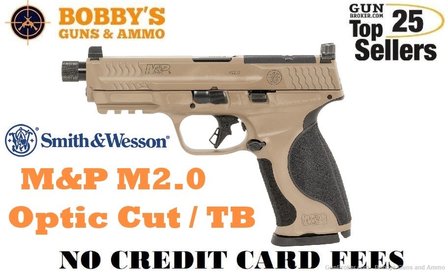Smith & Wesson 14163 M&P M2.0 Full Size Frame 9mm Luger 17+1 4.63" FDE-img-0