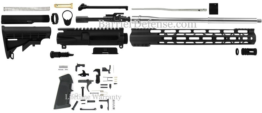 U-Build AR15 16" Stainless SOCOM Kit AR-15 556 5.56/.223 M-Lok Hand Guard-img-0