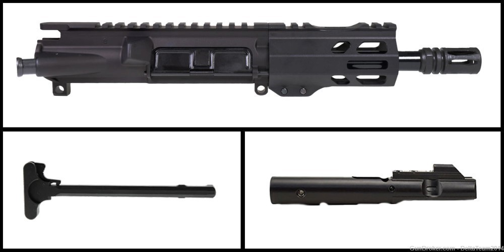 AR15 6" 9MM Pistol Complete Upper - Includes a BCG and Charging Handle-img-0