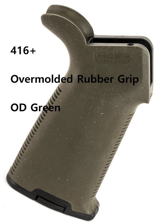 Magpul 416+ Mag416+ AR15 Rubber Overmolded Grip - ODG Olive Drab Green-img-0