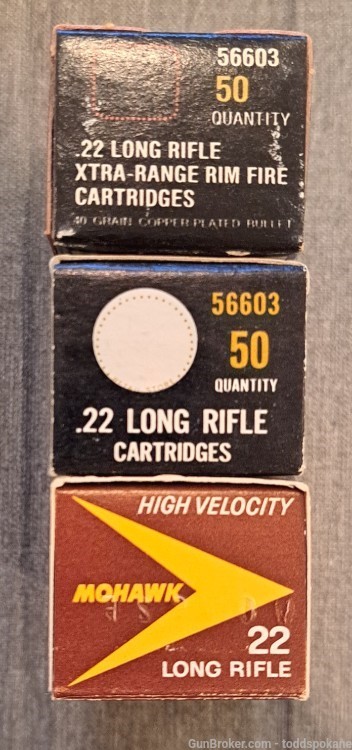 Vintage .22 Long Rifle Remington Mohawk & Sears Ammo-img-2