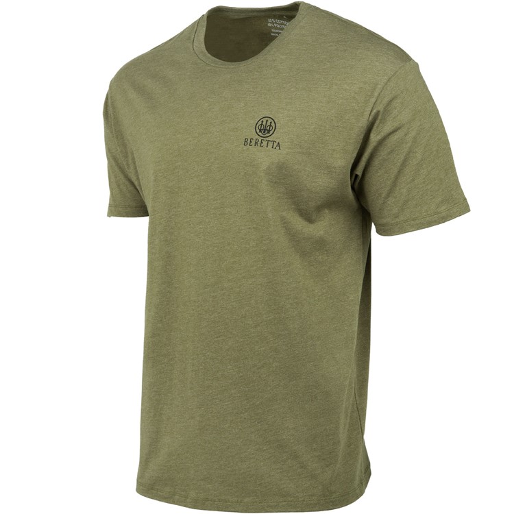 BERETTA Men Horizon SS T-Shirt, Color: Heather Mil Green, Size: L-img-0