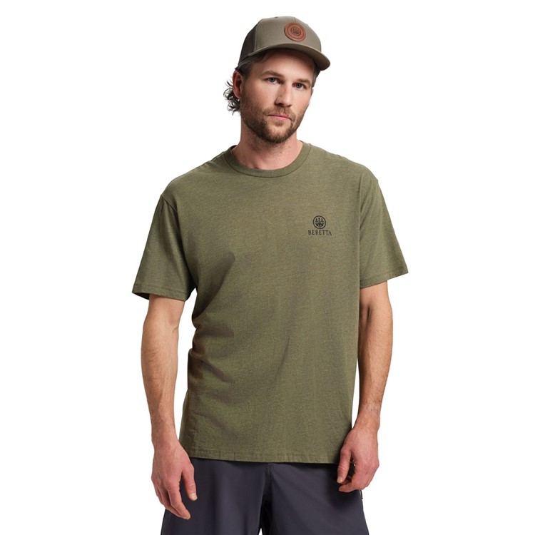 BERETTA Men Horizon SS T-Shirt, Color: Heather Mil Green, Size: L-img-2
