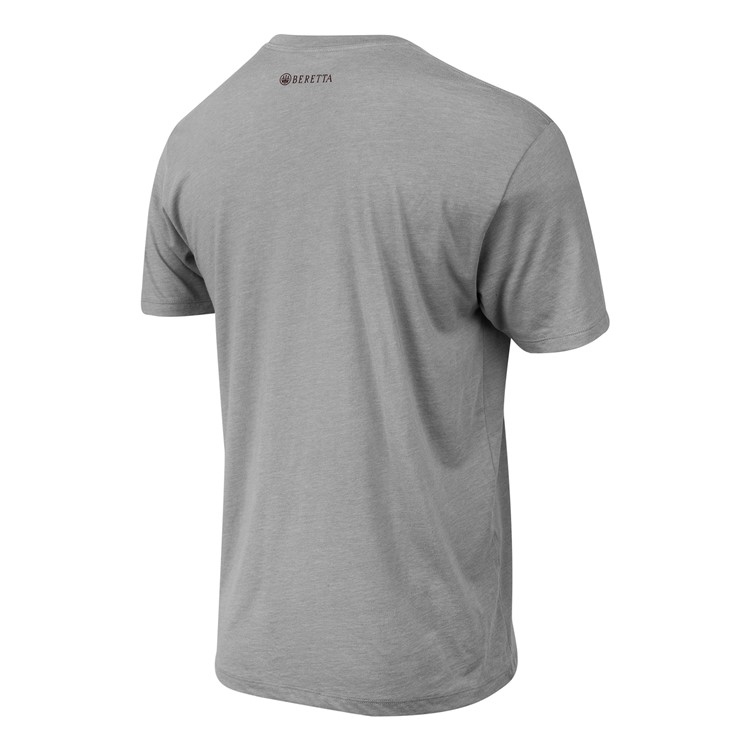 BERETTA Men Trident Logo SS T-Shirt, Color: Stone Heather, Size: XL-img-1