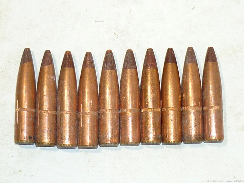 10ct - BROWN TIP - TRACER BULLETS PULLS - .50 BMG - 640gr M17 M10 50 Cal-img-4