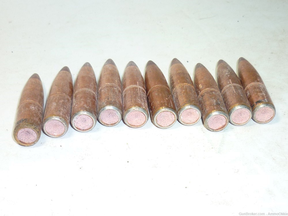 10ct - BROWN TIP - TRACER BULLETS PULLS - .50 BMG - 640gr M17 M10 50 Cal-img-12