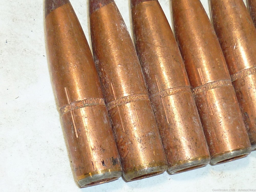 10ct - BROWN TIP - TRACER BULLETS PULLS - .50 BMG - 640gr M17 M10 50 Cal-img-5