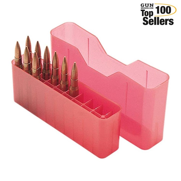 MTM 20 Round 30-06 30-30 270 Win 308 Clear Red Slip-Top Ammo Box J-20-L-29-img-0