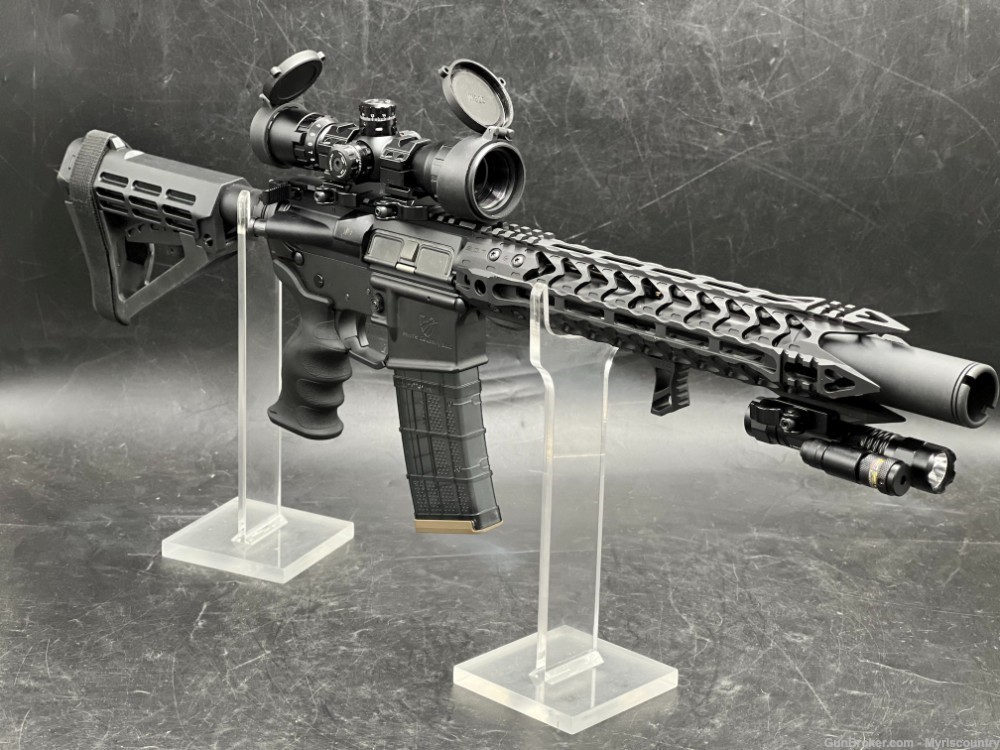 AR15 Myrls 10" 300 Blackout War Lance AR-15 Suppressor Ready Pistol AR15-img-1