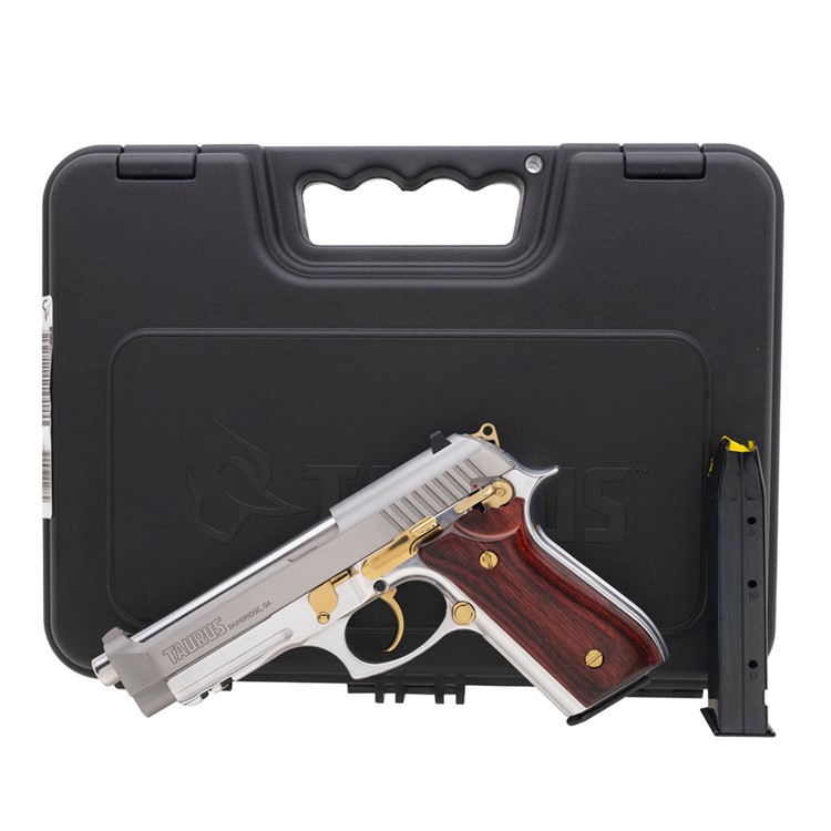 TAURUS PT92 9mm 5in 2x 17rd Mags Stainless Semi-Auto Pistol 1-920159GLD-HW1-img-3