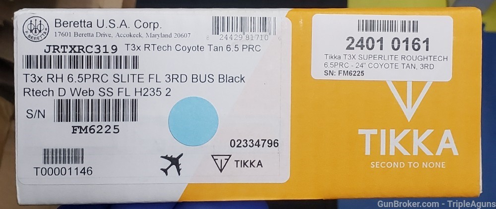 Tikka T3X Roughtech Superlite 6.5 PRC Coyote Tan JRTXRC319-img-26