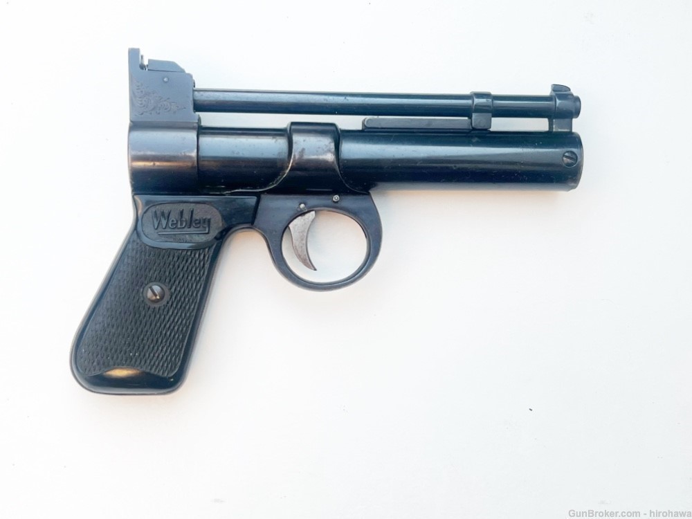 Engraved Webley Junior .177 Pellet Gun Air Pistol-img-6
