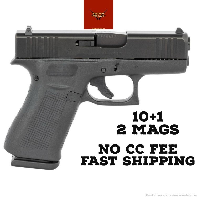 Glock 43x Subcompact Handgun 9mm NO CC FEE-img-0