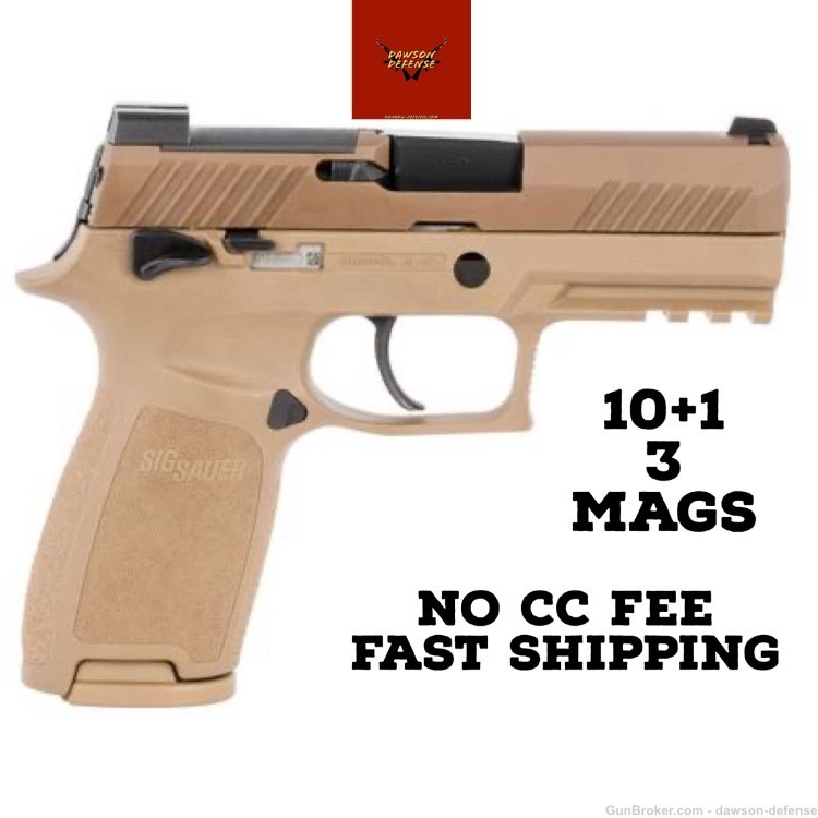 Sig Sauer P320 M18 Handgun 9mm NO CC FEE-img-0