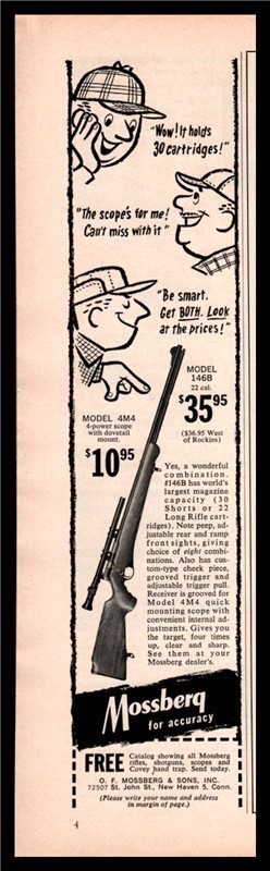 1957 MOSSBERG Model 146B Bolt-action Rifle AD-img-0